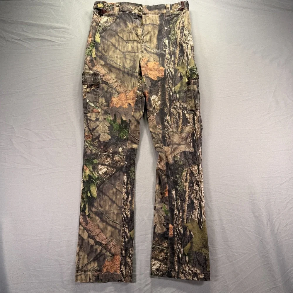 Mossy Oak Break-Up Country Camo Cargo Pants Mens Small 30x31 Hunting Outdoor 90s